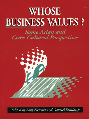 cover image of Whose Business Values?